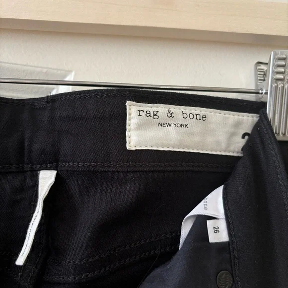 Rag & Bone - Women's Stretch Nina High Rise Skinny Jeans - Black - 26